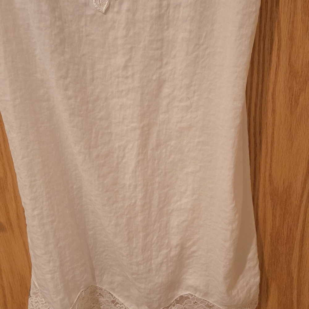 Linea Donatella Women's Off White Camisole Nightgown Size Med - Picture 9 of 15